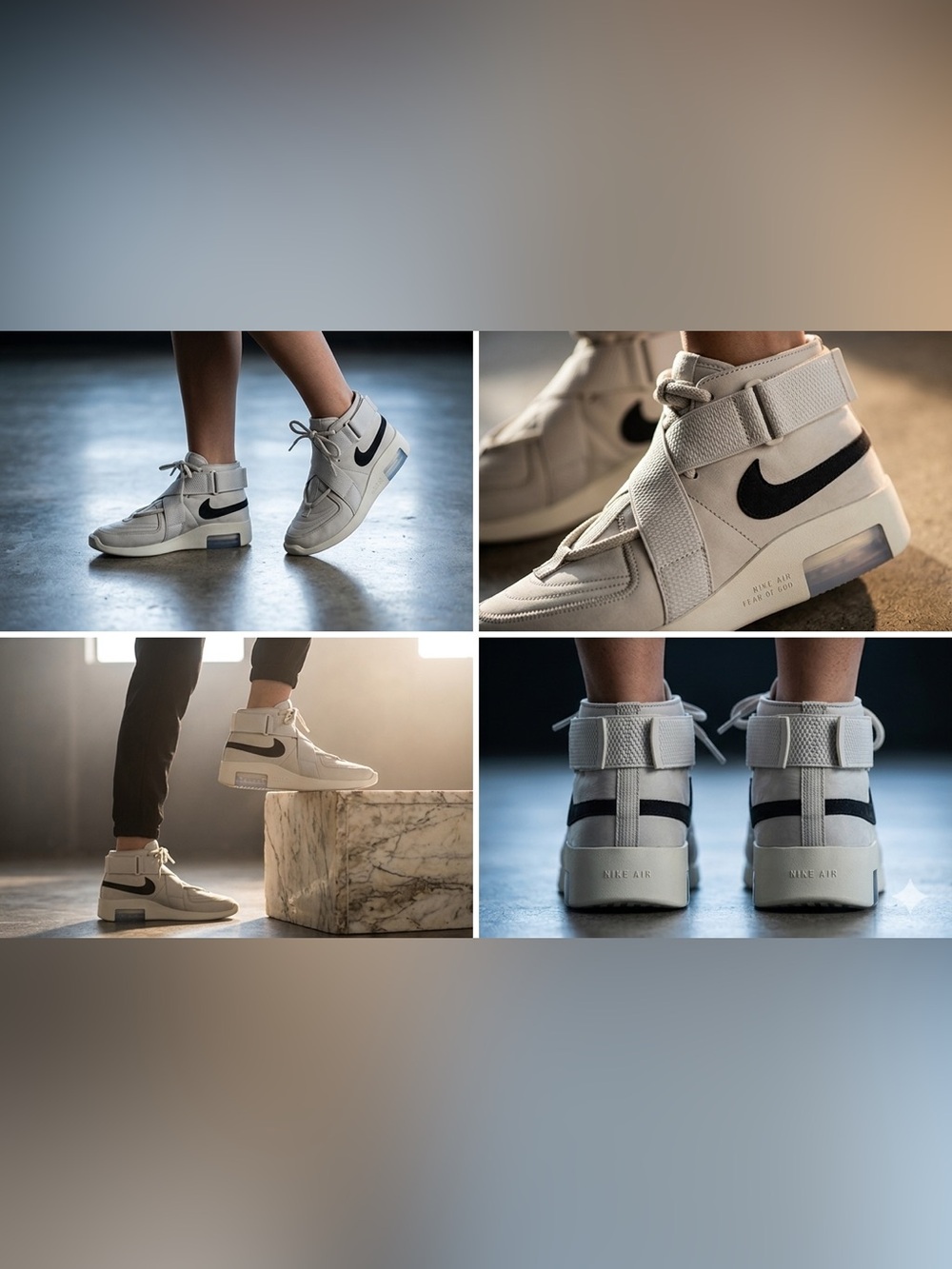 Nike Air x Fear of God Raid “Light Bone” AT8087 - New with Box